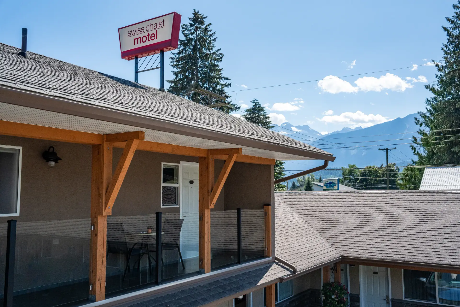 swiss chalet motel 2024 exterior summer 55